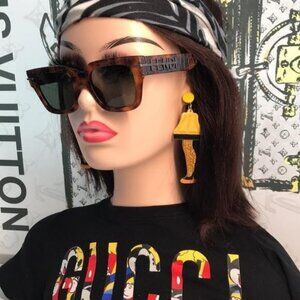 NEW Authentic Fendi FE40078I 52N Sunglasses – Havana / Green